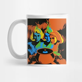 Witches Around a Cauldron Pop Art 1 Mug